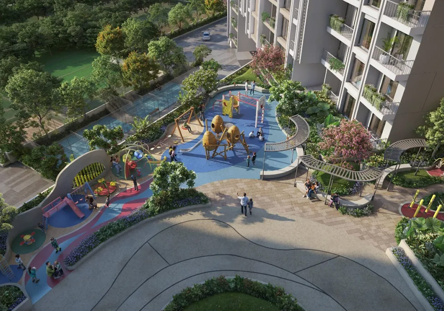Exterior view of Miracle Imperio &mdash; photo gallery, images, brochure, amenities, cost sheet, price breakup, availability details, RERA number, RERA certificate, possession date, layout plan, logo, floor plan, master plan, and location map showcasing project highlights and features.